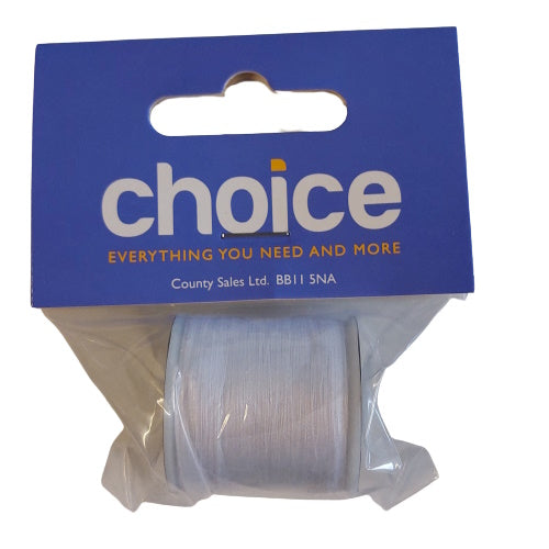 Choice C52437 Polyester Sewing Thread 91Mtrs - White - Premium Housewares from Choice - Just $0.95! Shop now at W Hurst & Son (IW) Ltd