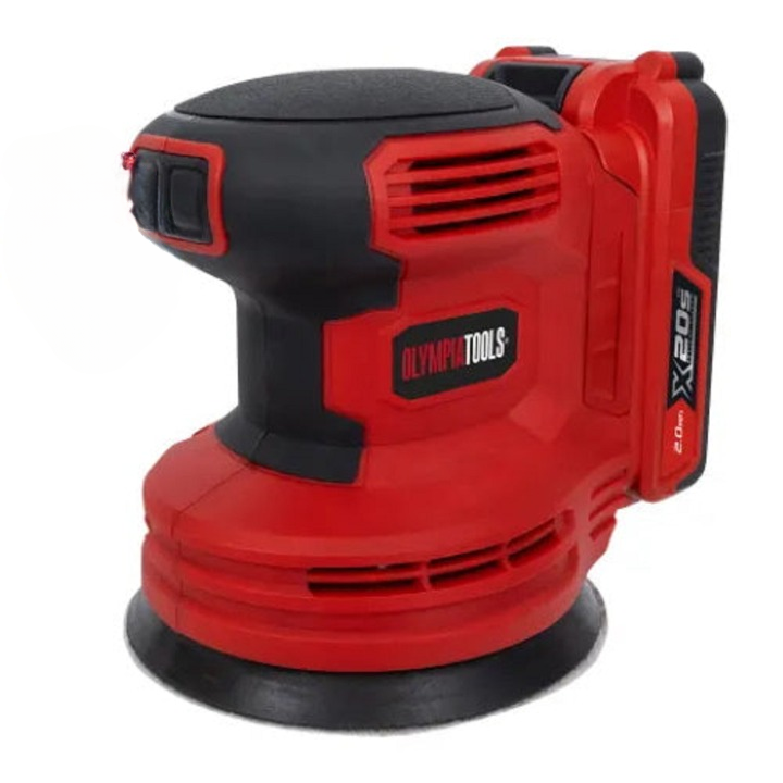 Olympia Tools X20SRO1 X20s Random Orbital Sander 20V with 1 x 2Ah Battery Sander Olympia Tools Brand_Olympia Tools Collections_Sanders Feb22 free delivery Google Product Mark.Williams Olympia Tools Power Sanders Power Tools Prepare It Product Type_Power Sanders Tools