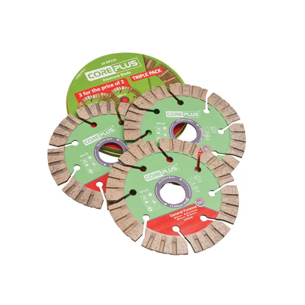 Hybrid Diamond Blade 3PK - XMS25DB115 Circular Saw Blades Curtis Holt (Southampton) Ltd (NMB Blades CarlR DIY Expert DIY Nov25 Product Type_Circular Saw Blades Product Type_Sundry Blades Sundry Blades Toolbank XMS25