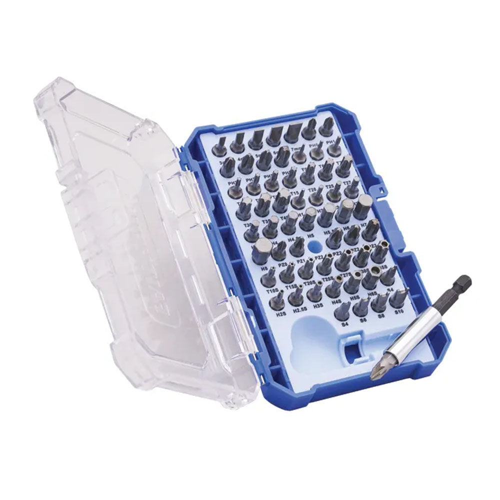 Faithfull 61 Piece Chrome Vanadium Security Screwdriver Bit Set - XMS25BSET61 Screwdriver Bits Curtis Holt (Southampton) Ltd (NMB Bits Brand_Faithfull CarlR DIY Expert DIY Faithfull Hand tools Nov25 Product Type_Screwdriver Bits Screwdriver bits Toolbank Tools XMS25