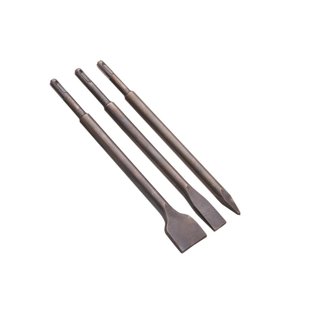 Faithfull 3 Piece SDS+ Chisel Bit Set - XMS25SDSSET SDS Chisels Toolbank Ltd (NMBS) Brand_Faithfull CarlR Chisels Chisels & Files Collections_Planes Chisels / Files Faithfull Oct25 Planes Chisels & Files Planes Files & Chisels Product Type_Chisels Product Type_SDS Chisels Toolbank XMS25