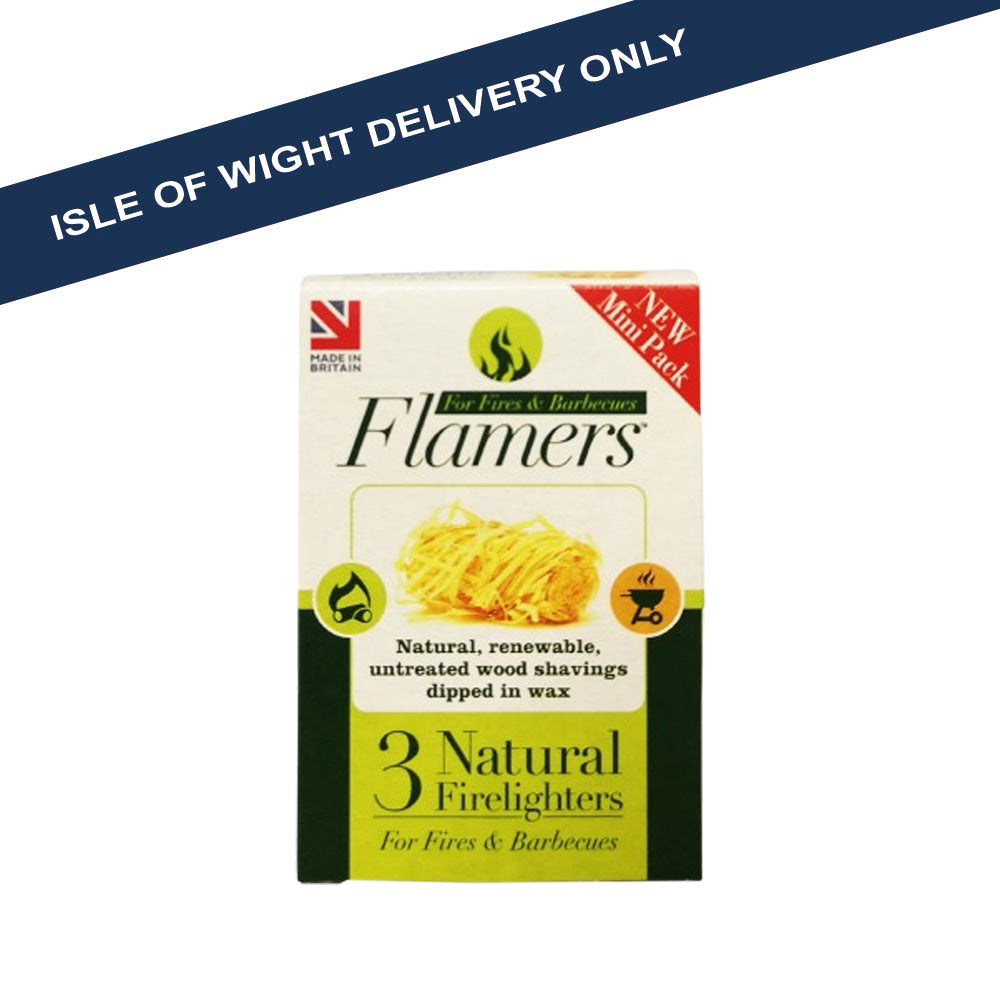 ** Flamers Natural Firelighters - Pack of 3 Fuel / Firelighters Flamers Collections_Solid Fuel Heating & Accs. flamers Google Product iowonly Product Type_Fuel / Firelighters Solid Fuel Heating & Accs.