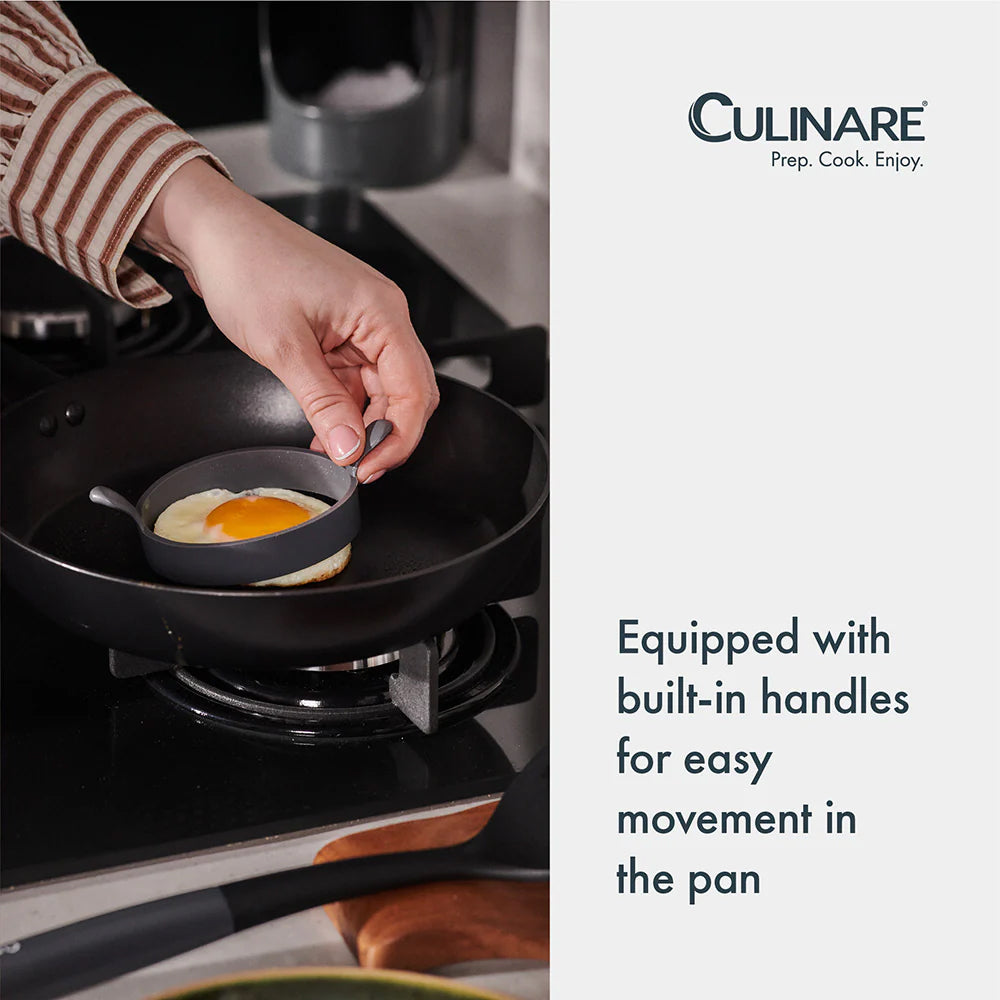 Culinare Silicone Egg Ring Grey - C240801 Egg Poachers DK Household Brands Ltd (AIS) Brand_Culinare CarlR Cooking cooking & baking Culinare Jul25 Kitchen Kitchen & Dining Kitchen Tools & Utensils Kitchenware Product Type_Egg Poachers
