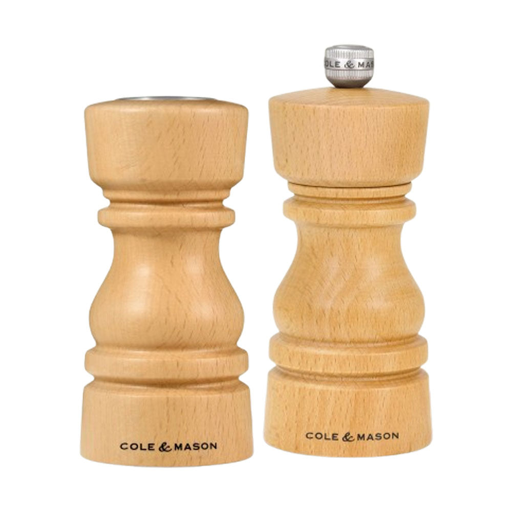 London Salt & Pepper Mill Set - Natural Wood - H243172 Salt / Pepper DK Household Brands Ltd (AIS) Brand_Cole & Mason CarlR Cole & Mason Collections_Food Preparation Food Preparation Kitchen Kitchen & Dining Kitchenware Oct25 Product Type_Salt / Pepper