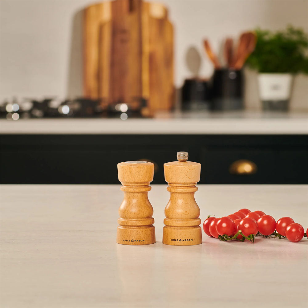 London Salt & Pepper Mill Set - Natural Wood - H243172 Salt / Pepper DK Household Brands Ltd (AIS) Brand_Cole & Mason CarlR Cole & Mason Collections_Food Preparation Food Preparation Kitchen Kitchen & Dining Kitchenware Oct25 Product Type_Salt / Pepper