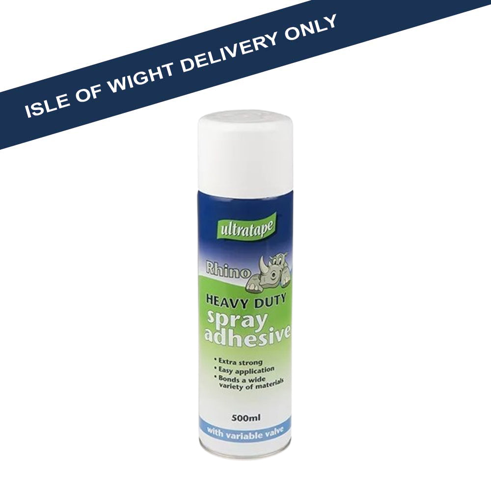 ** ULTRA Heavy Duty Spray Adhesive 500ML - RT0590-HDUTY Sealants/Adhesives Bruce Douglas Marketing Ltd CarlR Collections_Tapes / Adhesives Decorating decorating supplies iowonly May25 Product Type_Grab Adhesives Tapes & Adhesives