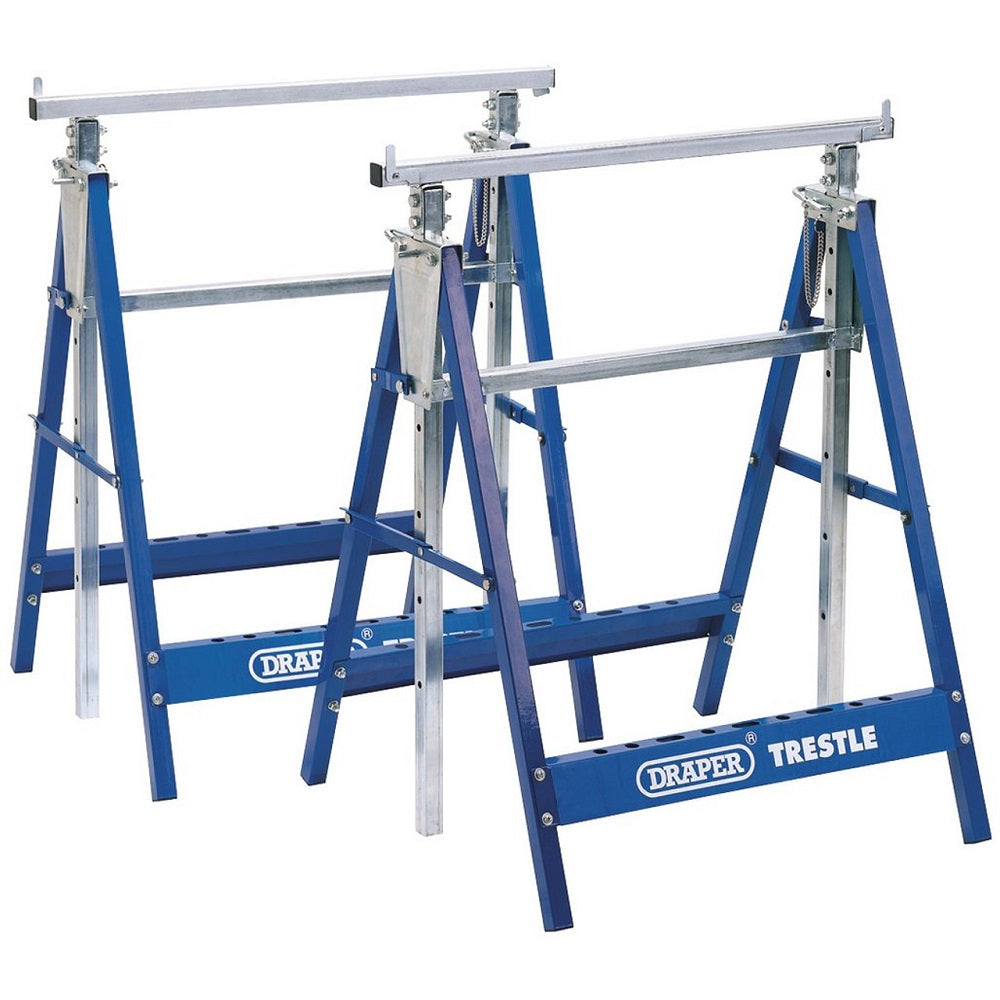 DRAPER 54053 Telescopic Trestles x 2 DIY Tools Draper Tools Ltd (NMBS) Brand_Draper Dec24 DIY Draper Draper Expert Draper Redline Draper tools Expert DIY free delivery RobC Telescopic