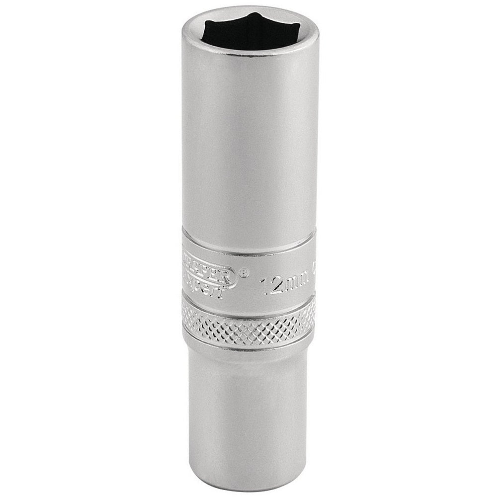 DRAPER 16580 Expert Deep Socket 3/8in Drive12mm 3/8" drive Sockets Draper Tools Ltd (NMBS) Brand_Draper Collections_Sockets Collections_Sockets and Spanners Dec24 Draper Draper Expert Draper Redline Draper tools Product Type_1/2" drive Sockets Product Type_1/4" drive Sockets Product Type_3/8" drive Sockets RobC Single Socket Socket Sockets Sockets & Spanners Sockets and Spanners Spanners & Sockets