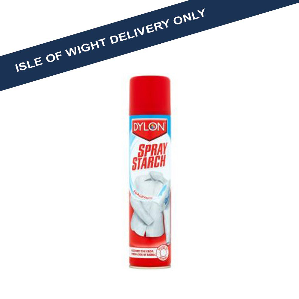 ** Dylon 11082 Spray Starch 300ml Aerosol Cleaning Robinson Young Ltd Brand_Dylon CarlR Cleaning Cleaning Consumables Collections_Cleaning Consumables Dylon iowonly Jan25 Spray Trigger Spray