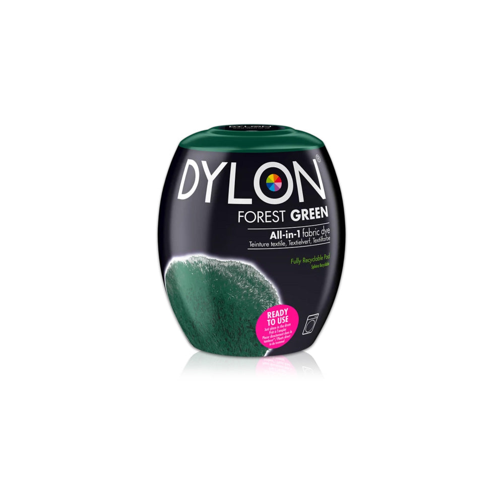 Dylon Machine Dye Pod - Forest Green 350g Cleaning Robinson Young Ltd Brand_Dylon CarlR Cleaning Cleaning Consumables Cleaning Equipment Collections_Cleaning Consumables Collections_Cleaning Equipment Dylon Nov24 Washing Machine