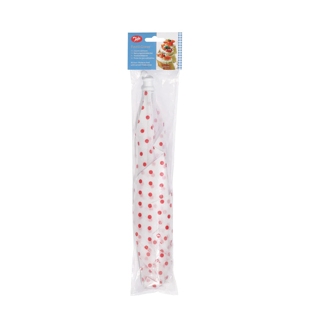Tala 10A10795 Food Cover / Umbrella 40.5cm - Red Polka Dot - Premium Food Covers from TALA - Just $4.20! Shop now at W Hurst & Son (IW) Ltd