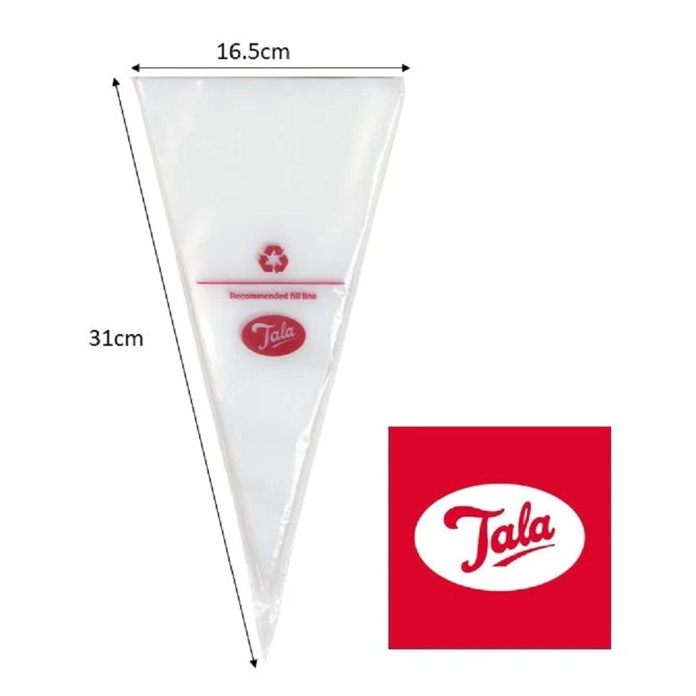 TALA 10A01452 Disposable Icing Bags Pk of 10 Cake Decorating Dayes Ltd (AIS) Brand_Tala Christmas Cake Decorating & Storage cooking & baking Dec24 Product Type_Cake Decorating RobC Tala