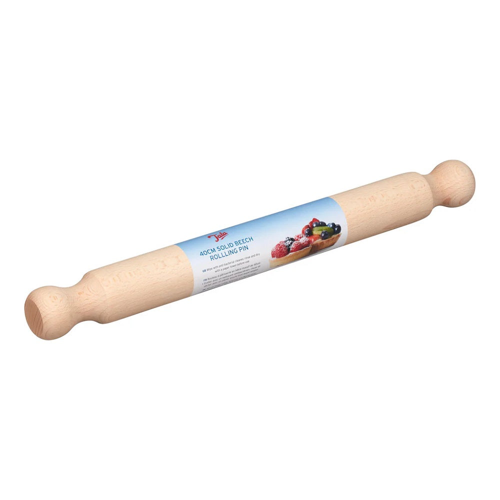 TALA 10A30071 Beech Solid Rolling Pin 40cm