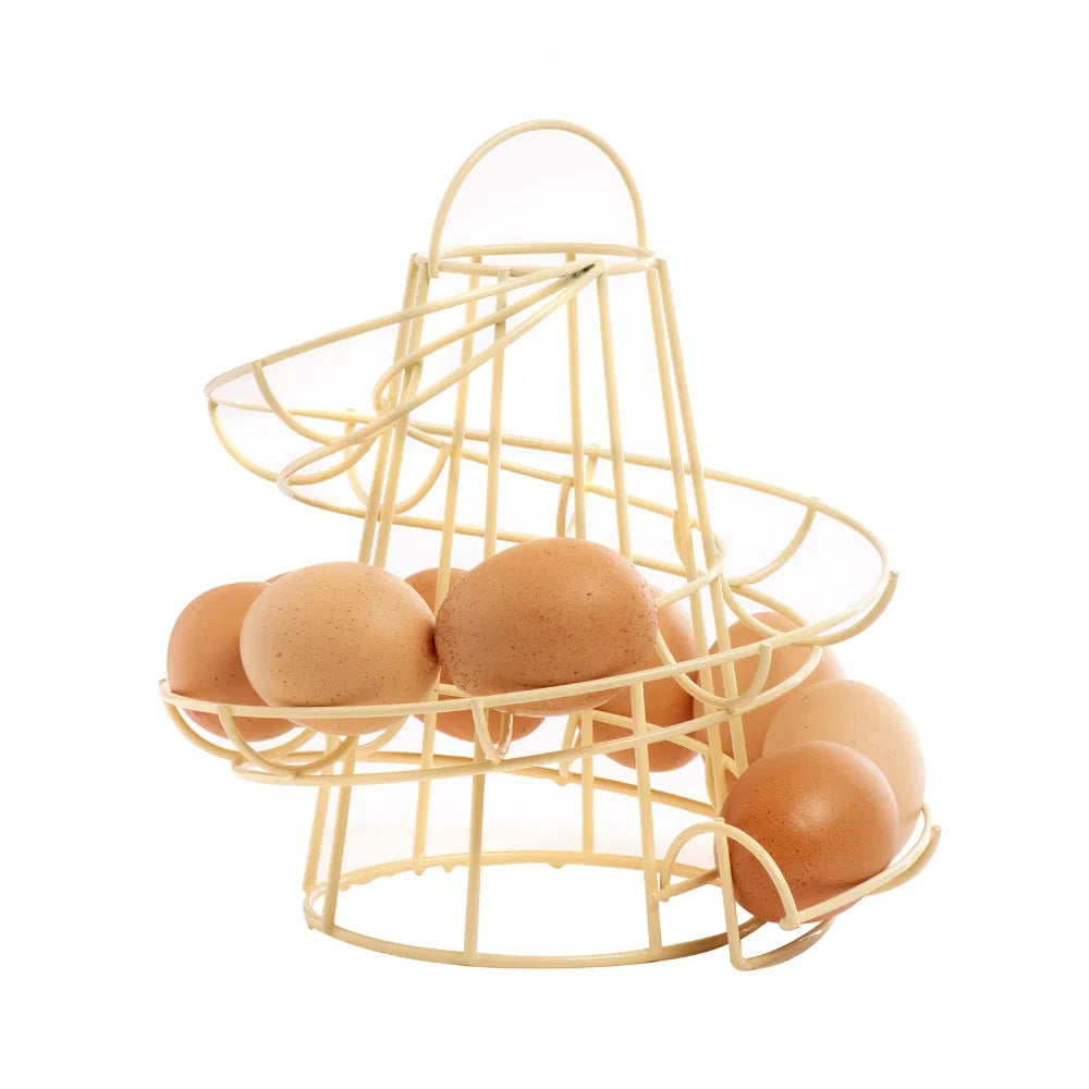 Eddingtons 88104 Helter Skelter Egg Store - Cream Kitchenware Eddingtons Ltd (AIS) Brand Eddingtons Brand_Eddingtons Dec24 Eddingtons egg cups Product Type_Egg Boilers Product Type_Egg Cups Product Type_Egg Poachers RobC