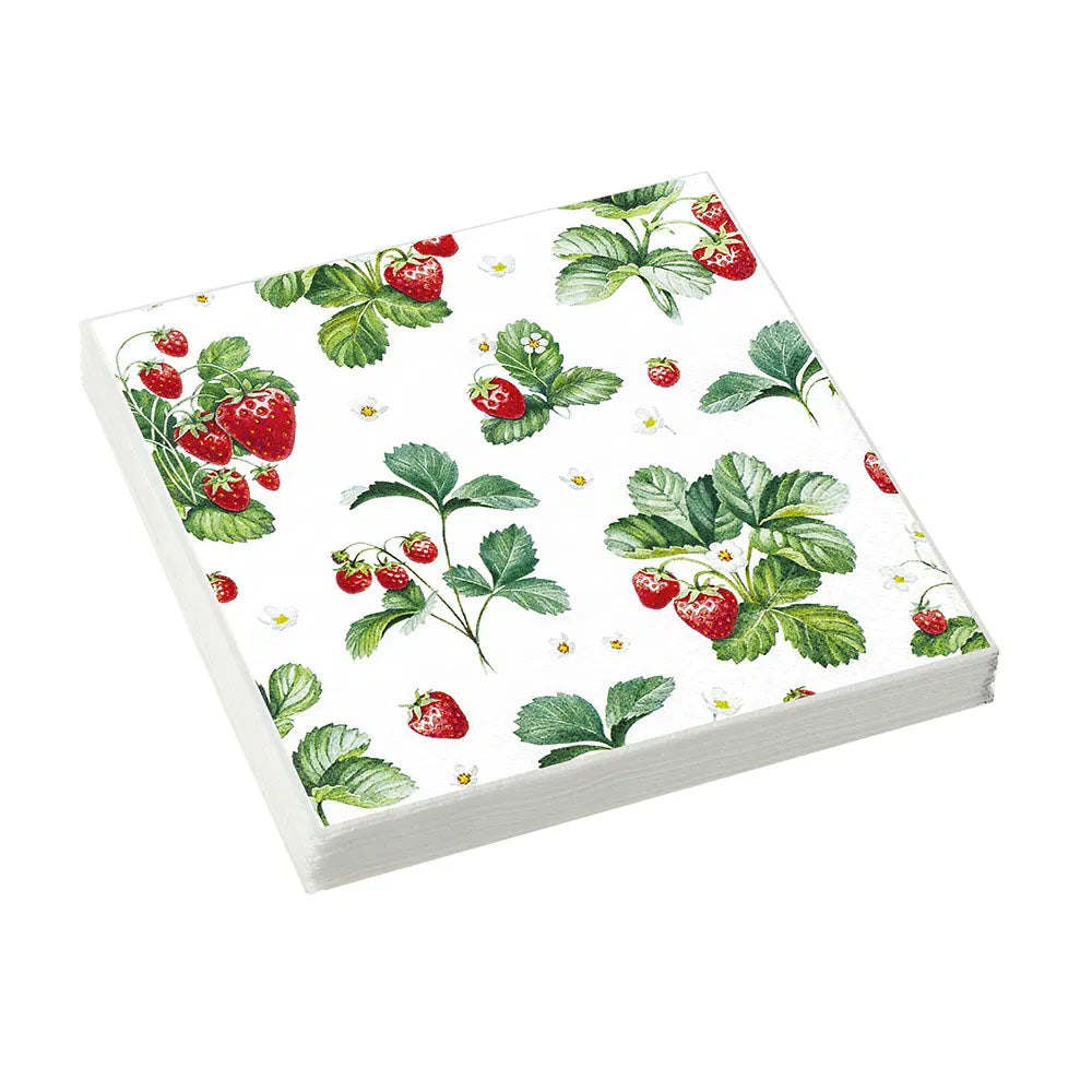 Napkins – Strawberry - SG212137 Napkins / Serviettes Eddingtons Ltd (AIS) Brand_Eddingtons CarlR Collections_Tableware Dining & Tableware Eddingtons Napkins / Table Covers Oct25 Product Type_Napkins / Serviettes Product Type_Sundry Tableware Sundry Tableware Tableware