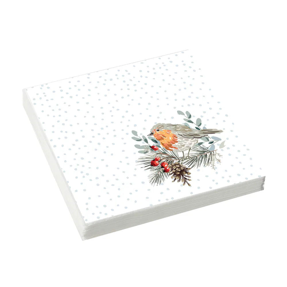 Christmas Napkins – Robins - SG414CHR02 Napkins / Serviettes Eddingtons Ltd (AIS) Brand_Eddingtons CarlR Christmas Tableware Collections_Tableware Dining & Tableware Eddingtons Festive Tableware More Christmas Tableware Napkins / Table Covers Oct25 Product Type_Christmas Tableware Product Type_Napkins / Serviettes Product Type_Sundry Tableware Sundry Tableware Tableware