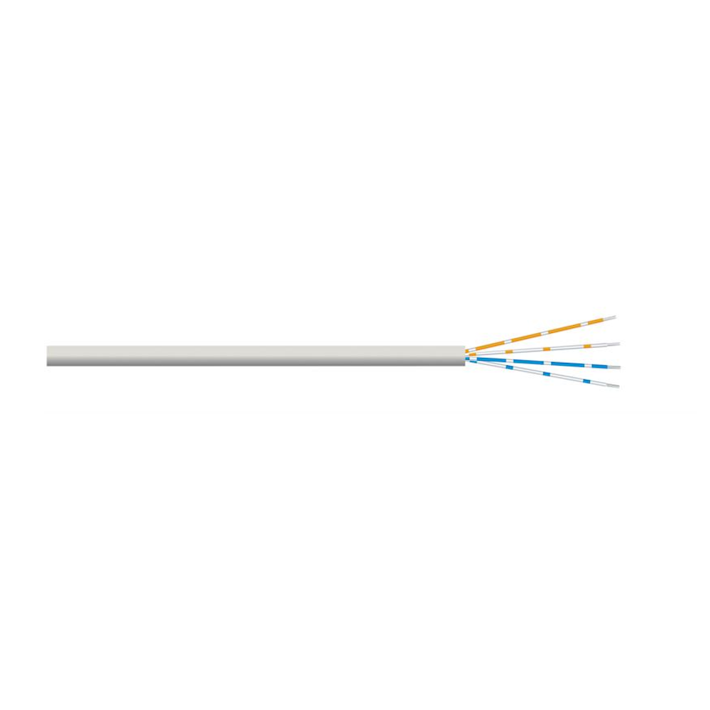 Fairway 2 Pair 4core Telephone Flex White 100 4 core Fairway Electrical 4 Core 4 Core Telephone Cable Fairway Electrical Mar24 RobC Telecommunicaations Telephone white