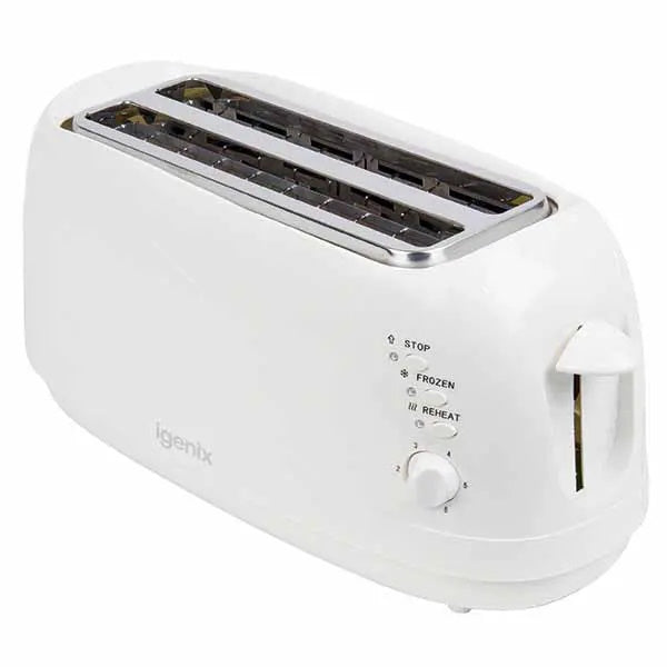 Igenix IG3020 Toaster 4 Slice (2 Slot) - White - Premium Toasters from Igenix - Just $25.99! Shop now at W Hurst & Son (IW) Ltd