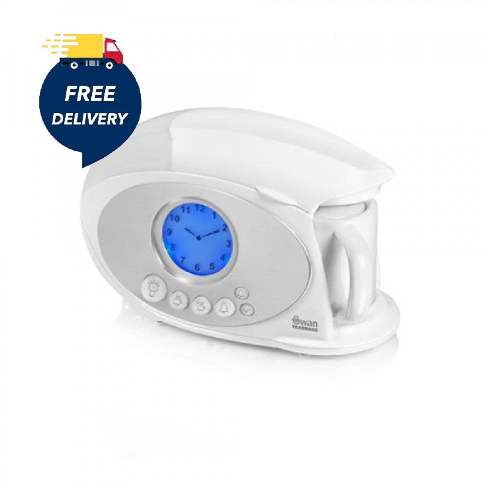 Swan STM200N Teasmade White - 850w - Premium Teasmades from SWAN - Just $84.95! Shop now at W Hurst & Son (IW) Ltd