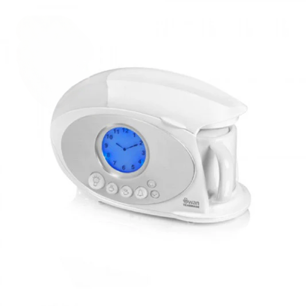 Swan STM200N Teasmade White - 850w Teasmades SWAN Brand_Swan electricals free delivery Google Product Mothers Day Product Price_£50.00 and Over Product Type_Teasmades Swan Teasmades