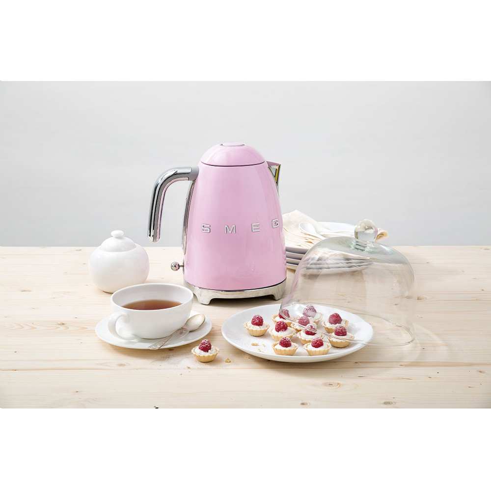 Smeg 1.7Ltr Jug Kettle - Pink Electric Kettles Smeg Brand_Smeg Collections_Kettles Electric Kettles free delivery Google Product Kettles Product Type_Kettles Smeg