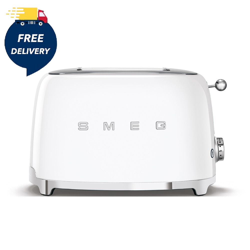 Smeg 2 Slice Toaster - White - Premium Toasters from Smeg - Just $145.99! Shop now at W Hurst & Son (IW) Ltd