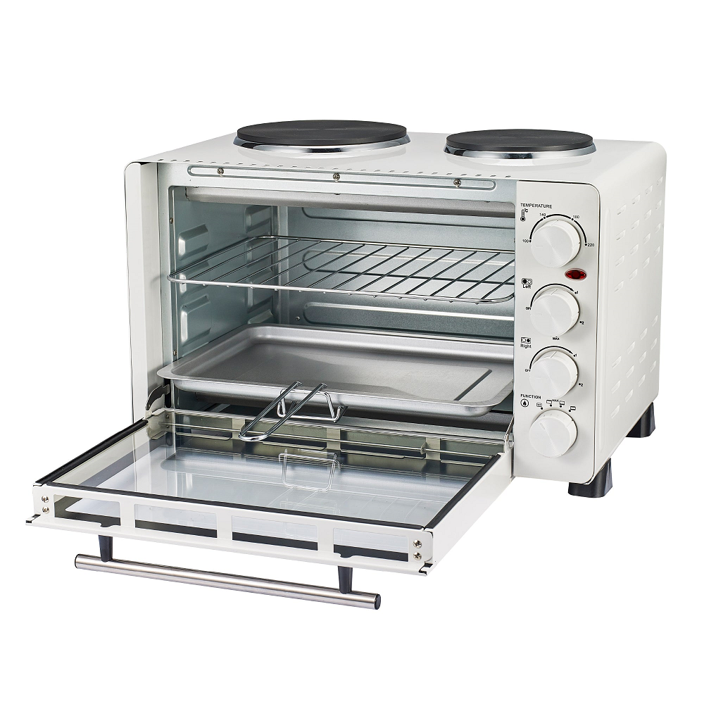 Igenix IG7130 Mini Oven 30 Litre White with Double Hotplates Buy