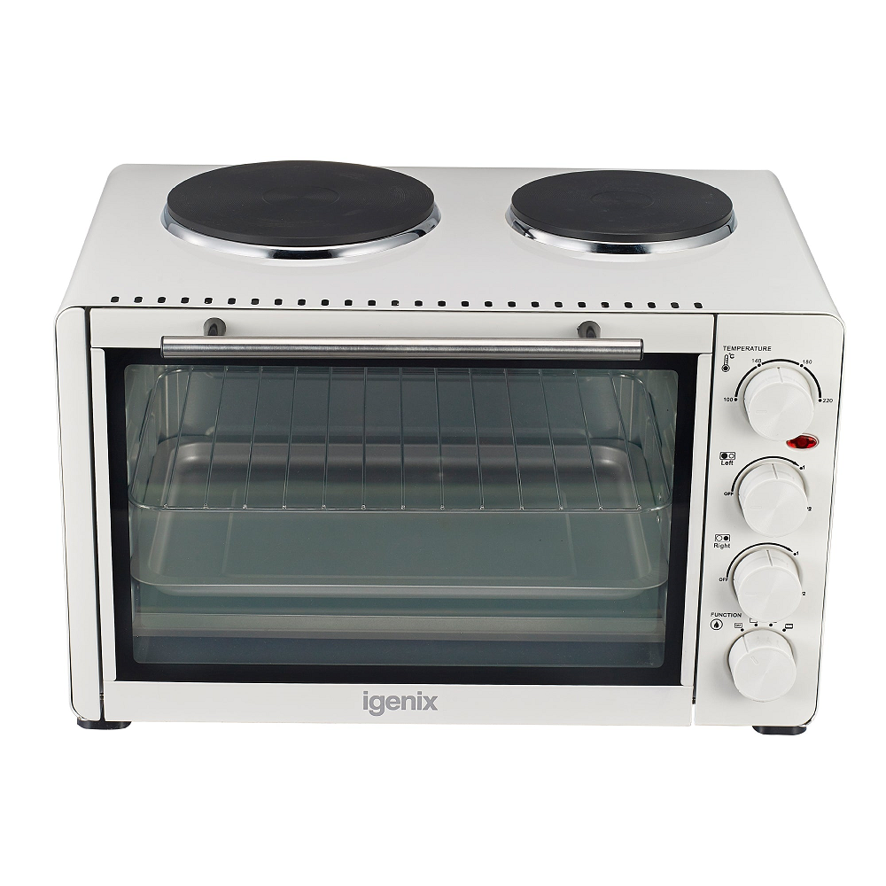 Igenix Mini Cooker And Hob Igenix IG7130 Mini Oven 30 Litre White