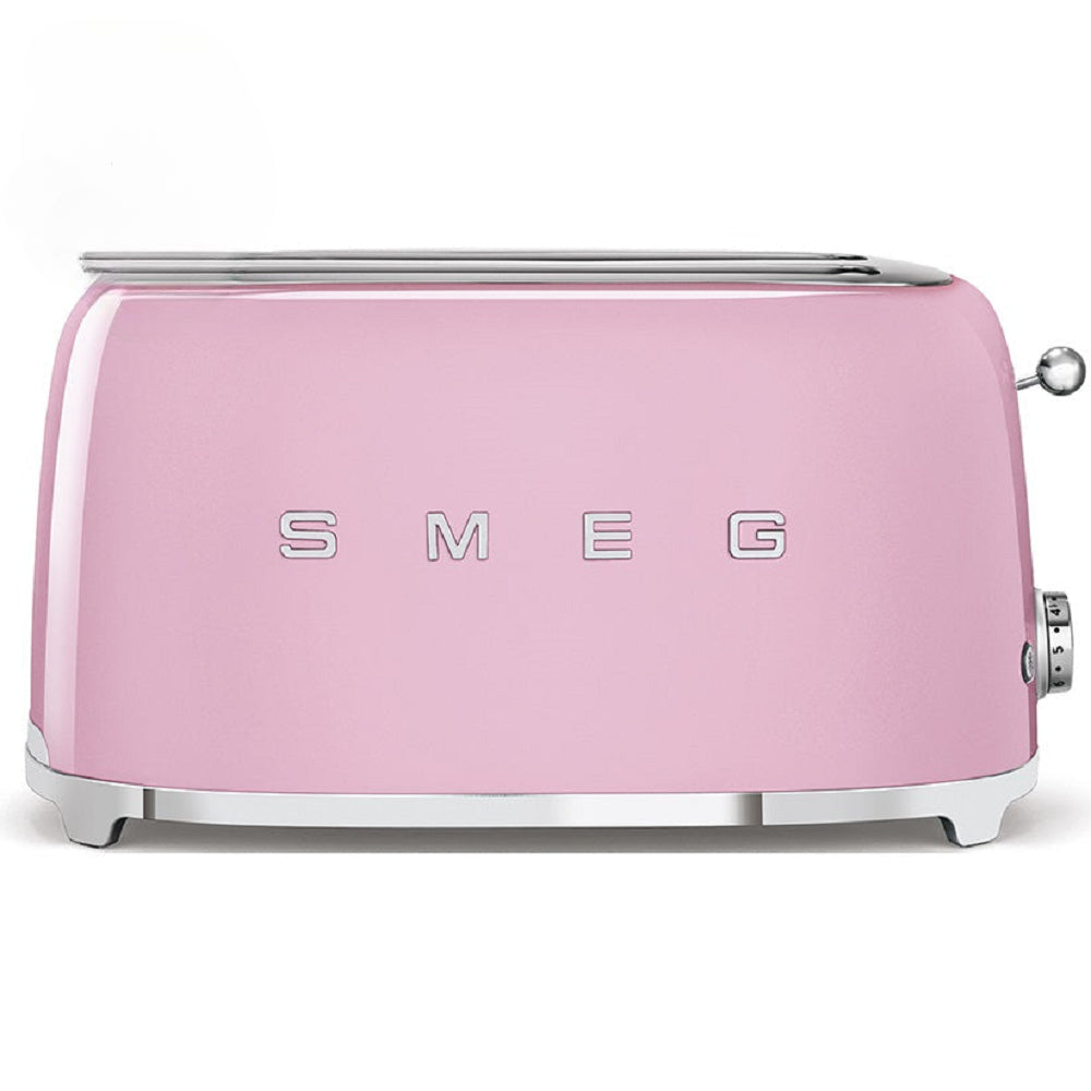 Smeg 4 Slice Long Slot Toaster - Pink 4 Slice Toasters Smeg Brand_Smeg Collections_Toasters Domestic Appliances electricals free delivery Google Product Product Type_4 Slice Toasters Smeg Toaster Toasters