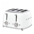 Smeg 4 Slice Steel Toaster - White