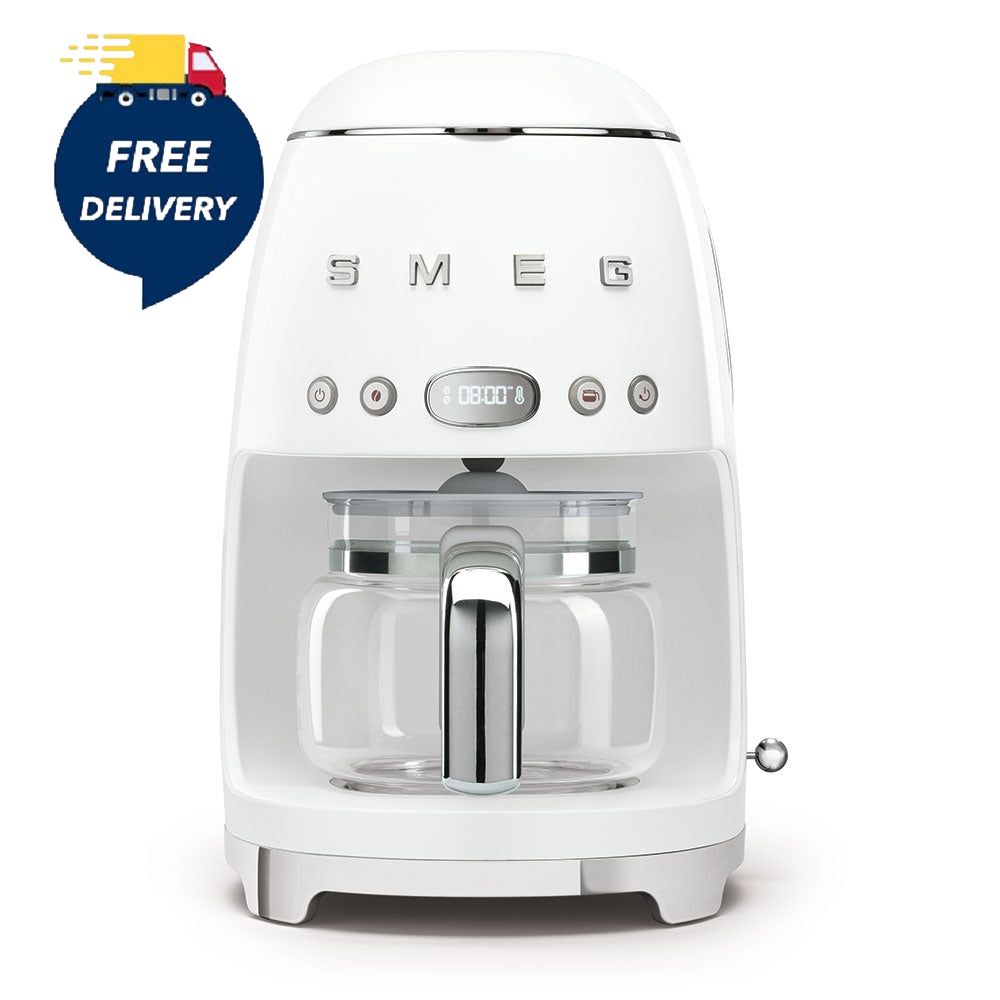 Smeg Drip Filter Coffee Machine - White - Premium Coffee Machines from Smeg - Just $194.99! Shop now at W Hurst & Son (IW) Ltd