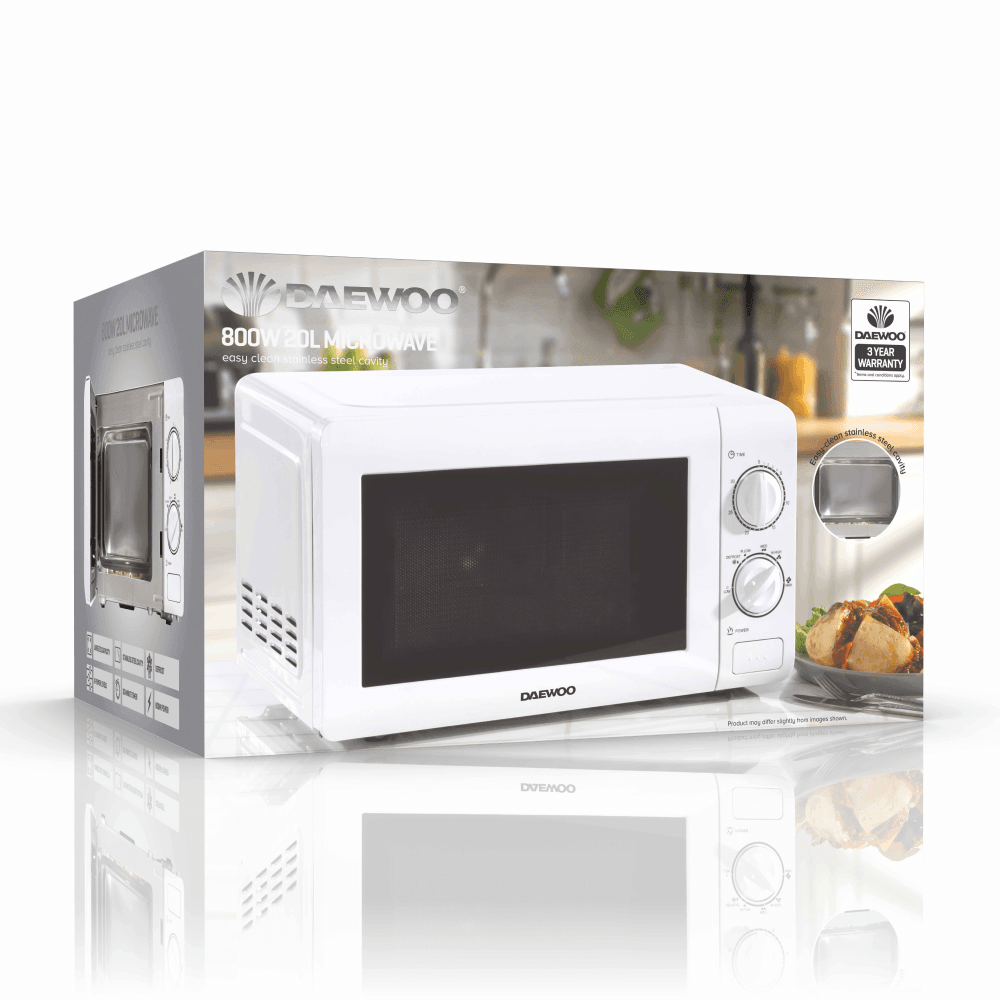 Daewoo SDA2075 Microwave Manual 800w 20Ltr White