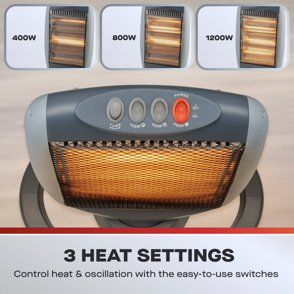 Daewoo HEA1416 Halogen Heater 1200W 3 Bar Halogen Heaters Eurosonic Group Limited (AIS) Brand_Daewoo Daewoo Electrical electricals Google Product Heating Heating / Cooling Jan25 Mark.Williams Portable Heating Product Type_Halogen Heaters