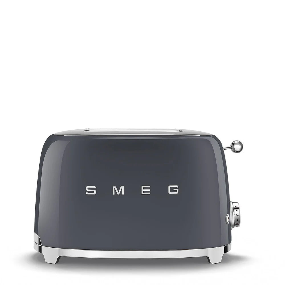 Smeg Toaster 2 Slice - Grey - TSF01GRUK 2 Slice Toasters R K Wholesale Ltd (AIS) aug25 Brand_Smeg CarlR Collections_Toasters Kitchen Kitchen & Dining Kitchen Appliances Product Type_2 Slice Toasters Smeg Toaster Toaster2 slice Toasters