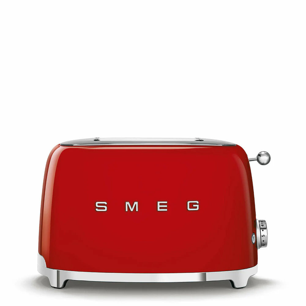 Smeg Toaster 2 Slice - Red - TSF01RDUK 2 Slice Toasters R K Wholesale Ltd (AIS) aug25 Brand_Smeg CarlR Collections_Toasters Kitchen Kitchen Appliances Kitchenware Product Type_2 Slice Toasters Smeg Toaster Toaster2 slice Toasters