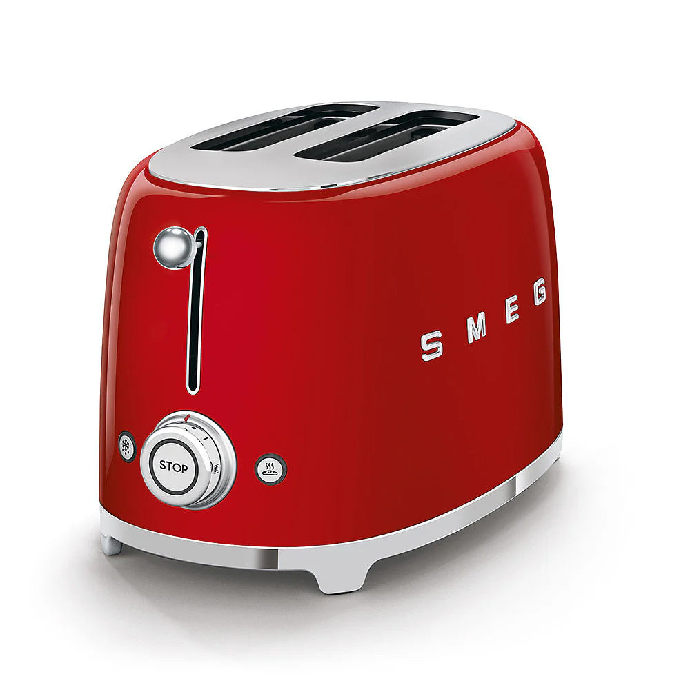 Smeg Toaster 2 Slice - Red - TSF01RDUK 2 Slice Toasters R K Wholesale Ltd (AIS) aug25 Brand_Smeg CarlR Collections_Toasters Kitchen Kitchen Appliances Kitchenware Product Type_2 Slice Toasters Smeg Toaster Toaster2 slice Toasters