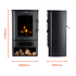 Warmlite WL46037 Ambleside Log Effect Stove Fire 2kw - Premium Electric Stoves from Warmlite - Just $212.95! Shop now at W Hurst & Son (IW) Ltd