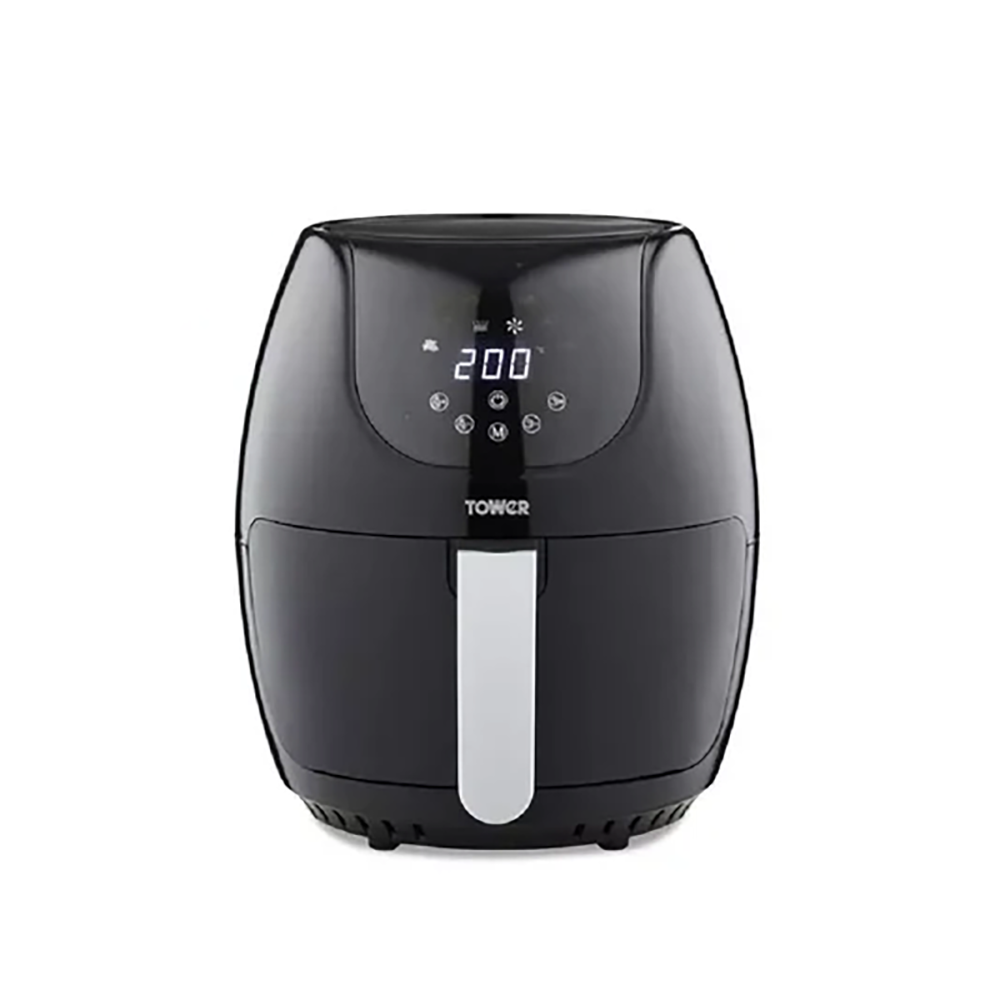 Tower T17067 Vortx Digital Air Fryer 4 Ltr Black Air Fryers Tower Brand_Tower CarlR Collections_Cooking Appliances Collections_Food Preparation Cooking Appliances Domestic Appliances electricals Energy Food Preparation free delivery Google Product Oct22 Product Type_Air Fryers Save me money Save on Cooking Tower