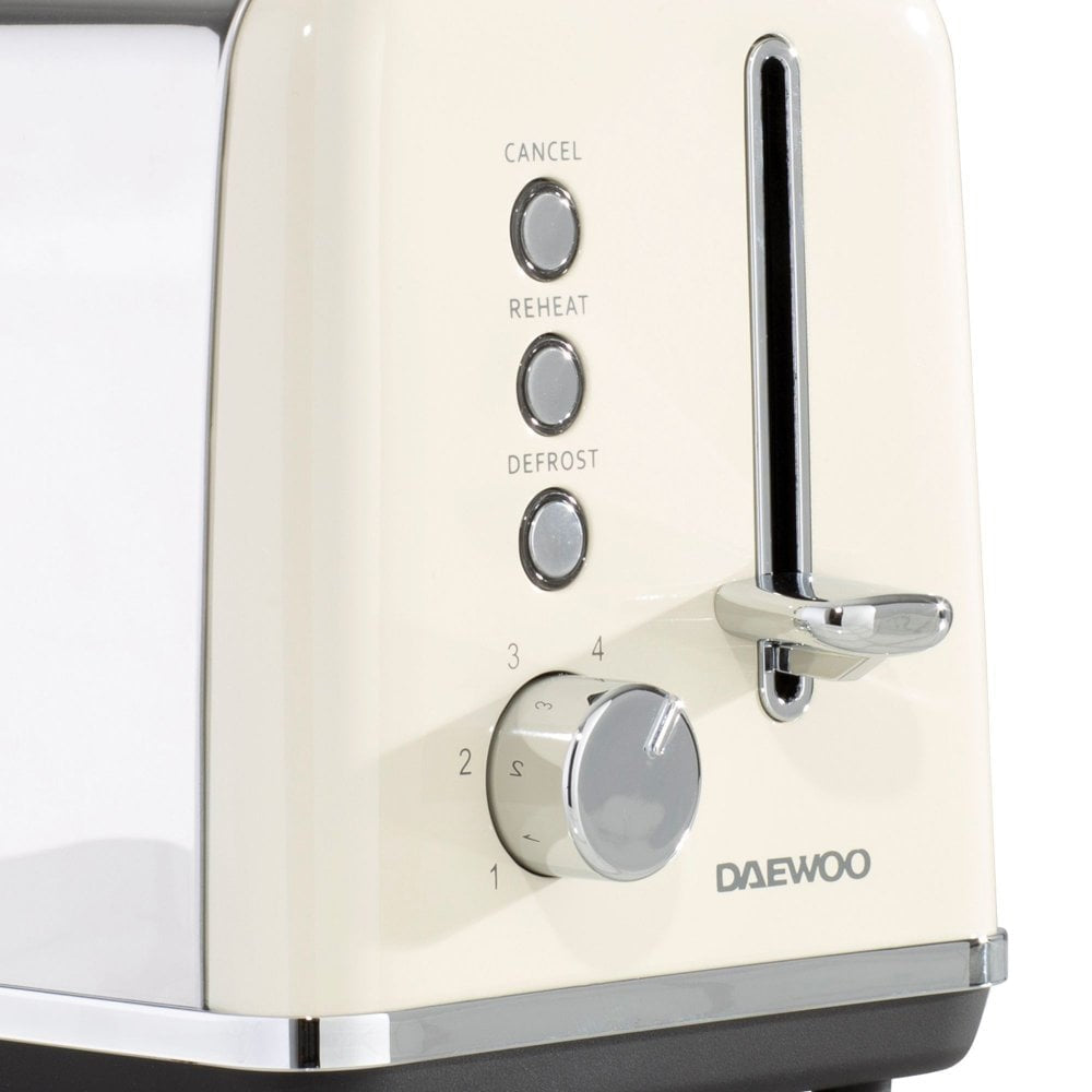 Daewoo SDA1582 Kensington 2 Slice Toaster - Cream - Premium Toasters from Daewoo - Just $29.99! Shop now at W Hurst & Son (IW) Ltd