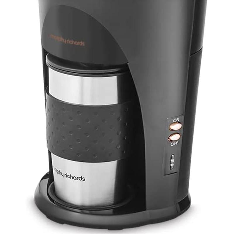 Morphy Richards 162743 Coffee On The Go 2 Mug Filter Coffee Machine Black - Premium Coffee Machines from Morphy Richards - Just $26.95! Shop now at W Hurst & Son (IW) Ltd