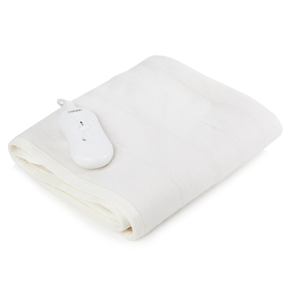 Carmen C81194 King Size Heated Under Blanket with Overheat Protection, 70W, White - Premium Underblankets - King Size from Carmen - Just $27.95! Shop now at W Hurst & Son (IW) Ltd