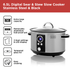 Black & Decker BXSC16045GB Digital Slow Cooker Stainless Steel 6.5 Ltr Slow Cookers R K Wholesale Ltd Collections_Cooking Appliances Cooking Appliances Domestic Appliances Energy Energy Save free delivery Google Product Jun24 Product Type_Slow Cookers RobC Save me money Save on Cooking slow cookers