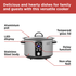 Black & Decker BXSC16045GB Digital Slow Cooker Stainless Steel 6.5 Ltr