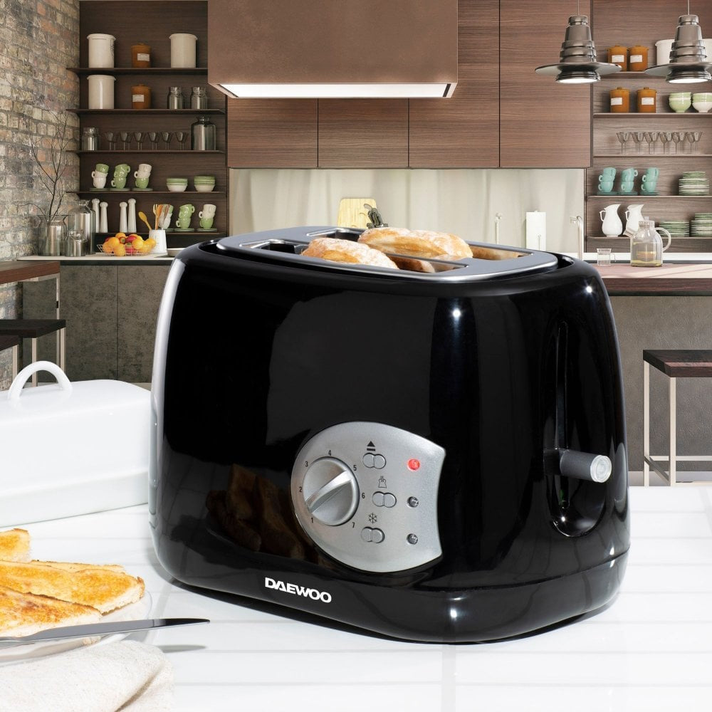 Daewoo SDA1710 Balmoral 2 Slice Toaster - Black - Premium Toasters from Daewoo - Just $21.95! Shop now at W Hurst & Son (IW) Ltd