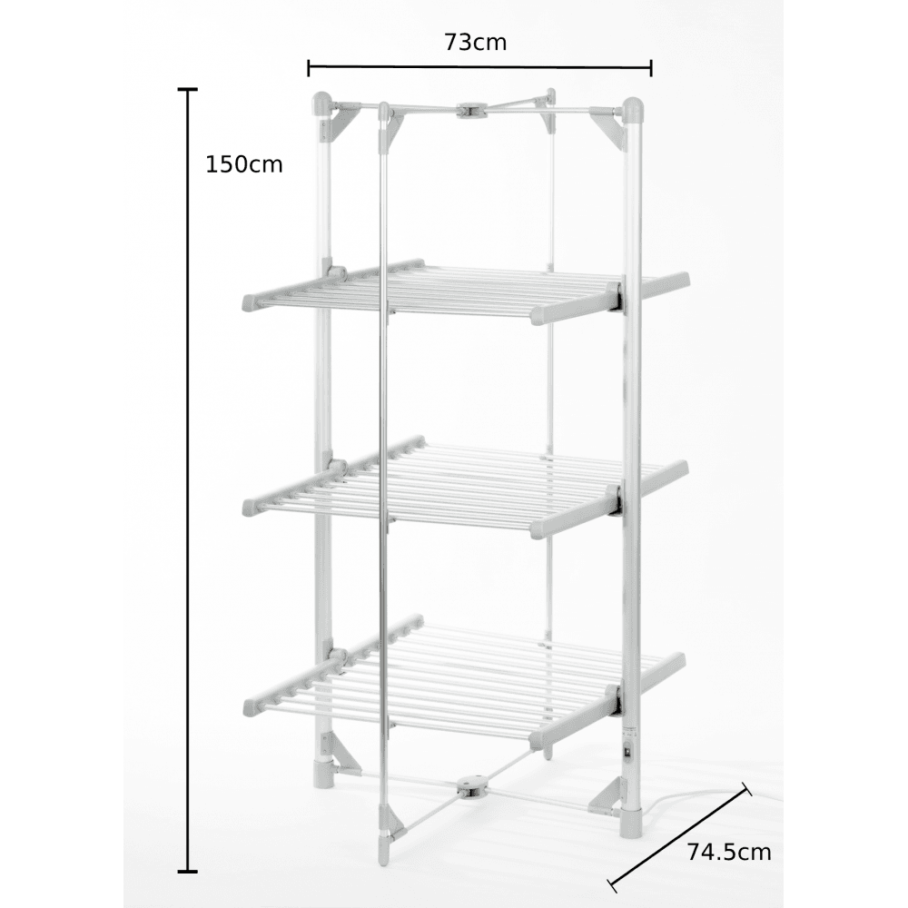 Daewoo HEA1872 3 Tier Electric Heated Clothes Airer - Premium Airers from Daewoo - Just $113.95! Shop now at W Hurst & Son (IW) Ltd
