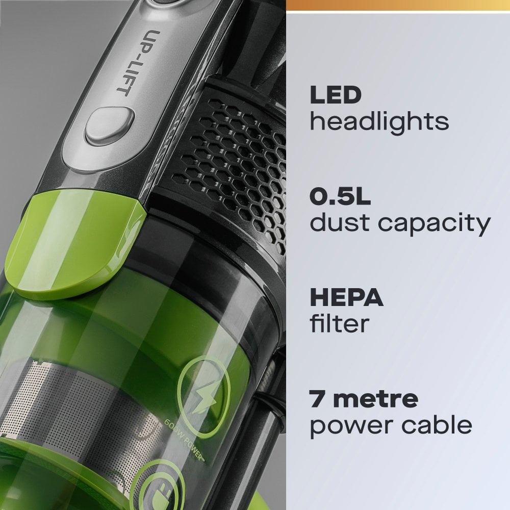 Daewoo Upright Vacuum 600W Corded - FLR00131 Upright Vacuums Eurosonic Group Limited (AIS) Brand_Daewoo CarlR Collections_Vacuums / Floor Cleaners Daewoo Nov25 Product Type_Upright Vacuums Vacuums Vacuums & Floor Cleaners