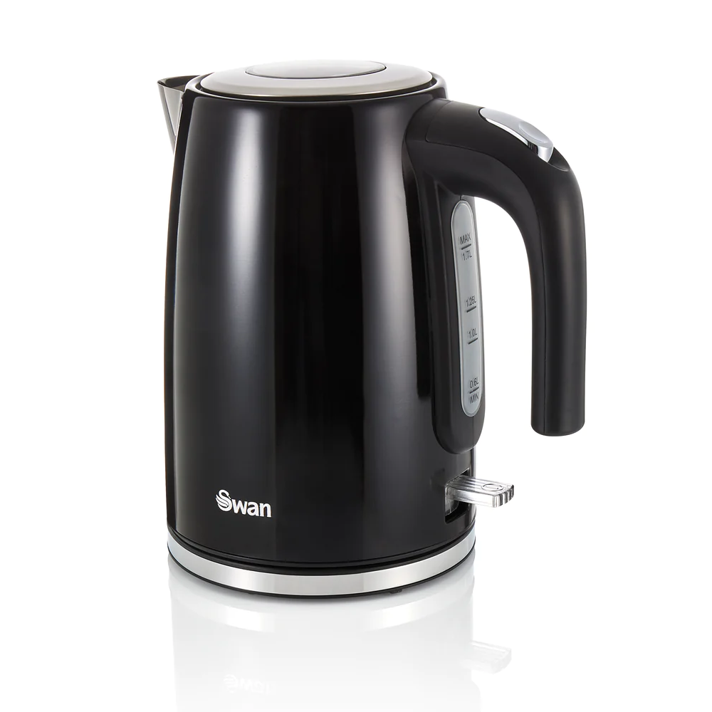 Swan SK14015BN TownHouse Jug Kettle 1.7Ltr 2.2kW - Black - Premium Electric Kettles from SWAN - Just $29.99! Shop now at W Hurst & Son (IW) Ltd