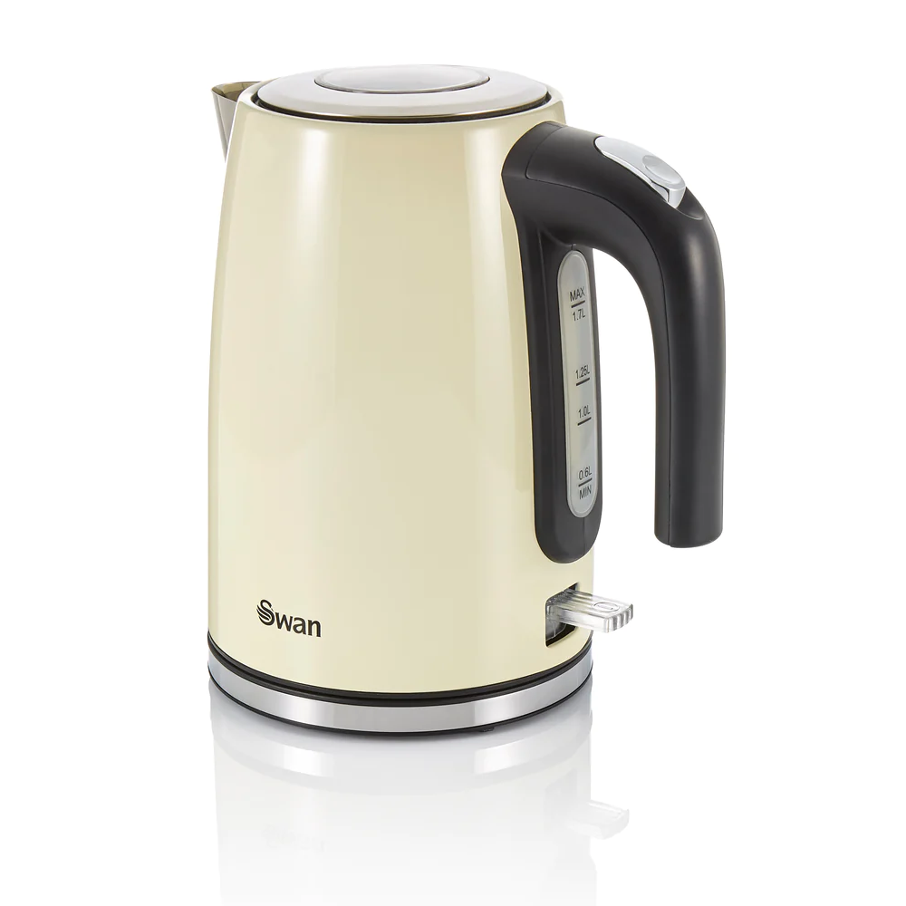 Swan SK14015CN TownHouse Jug Kettle 1.7Ltr 2.2kW - Cream - Premium Electric Kettles from SWAN - Just $29.99! Shop now at W Hurst & Son (IW) Ltd