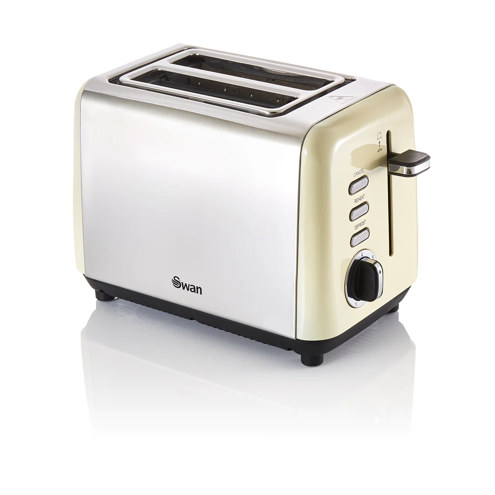 Swan ST14015CN TownHouse Toaster 2 Slice - Cream - Premium Toasters from SWAN - Just $29.99! Shop now at W Hurst & Son (IW) Ltd
