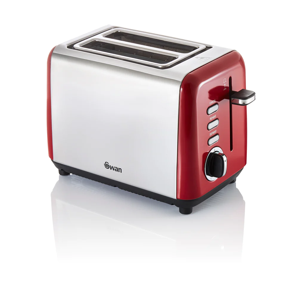 Swan ST14015RN TownHouse Toaster 2 Slice - Red - Premium Toasters from SWAN - Just $29.99! Shop now at W Hurst & Son (IW) Ltd